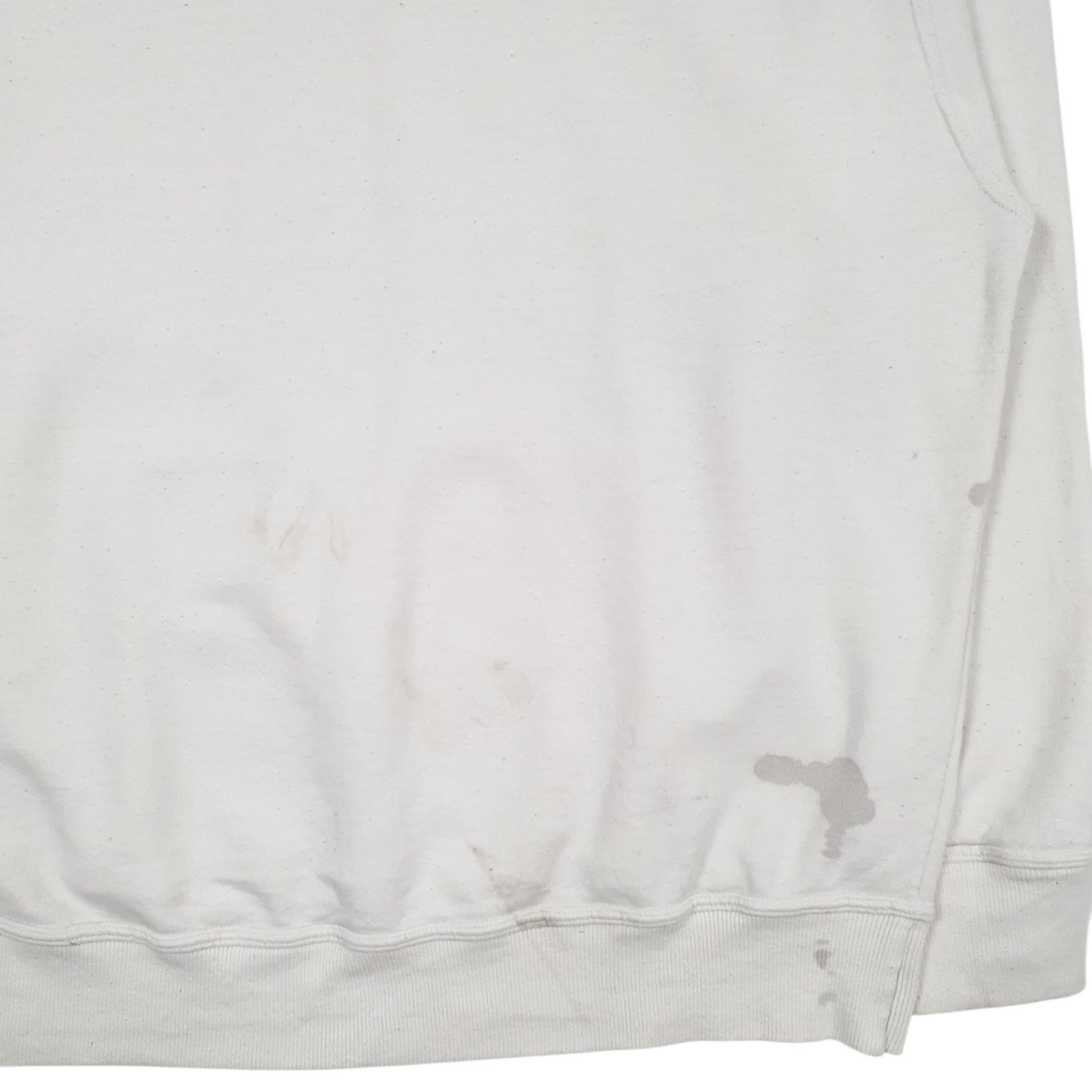 Mens White Champion Spellout Hoodie Jumper