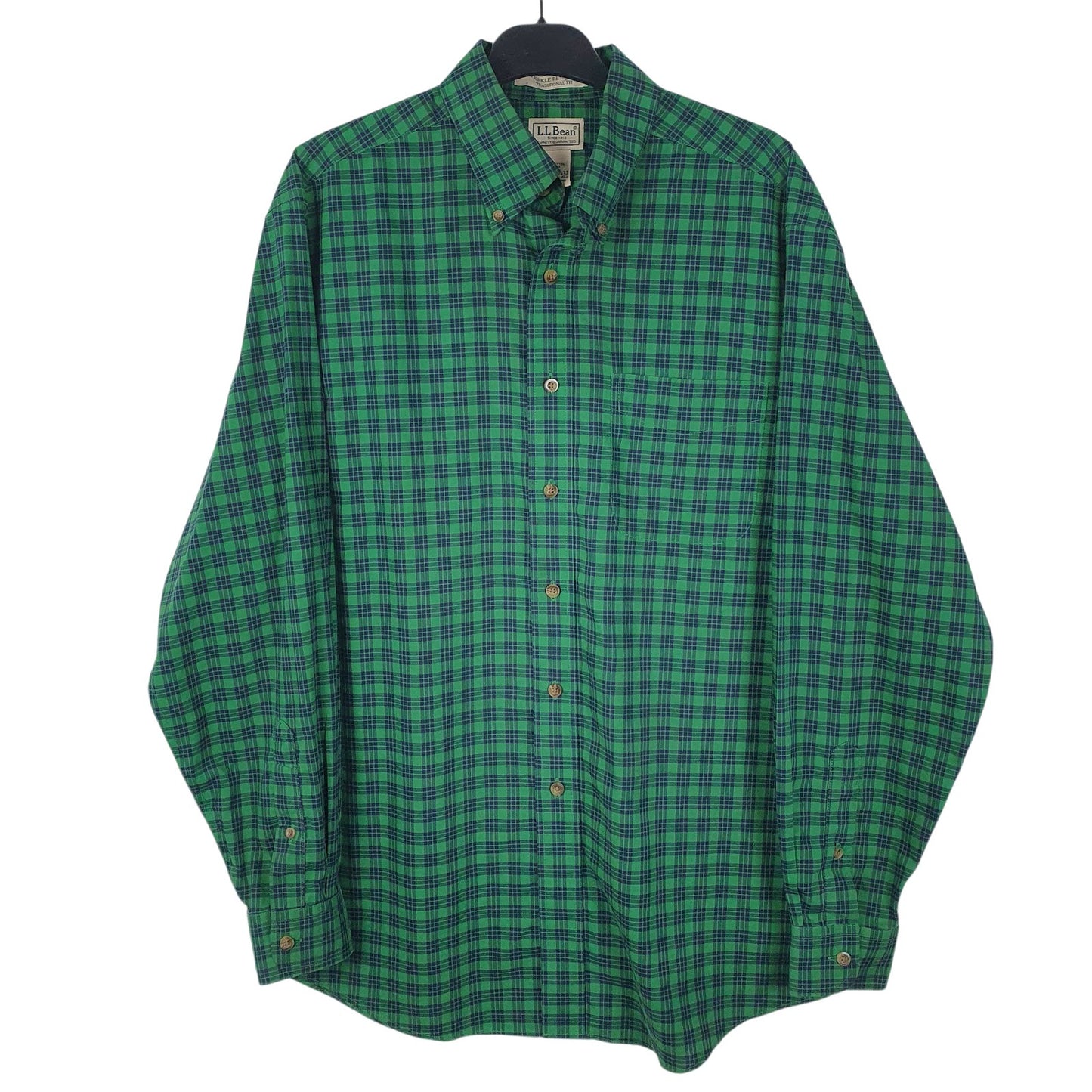 Mens Green L.L.Bean  Long Sleeve Shirt