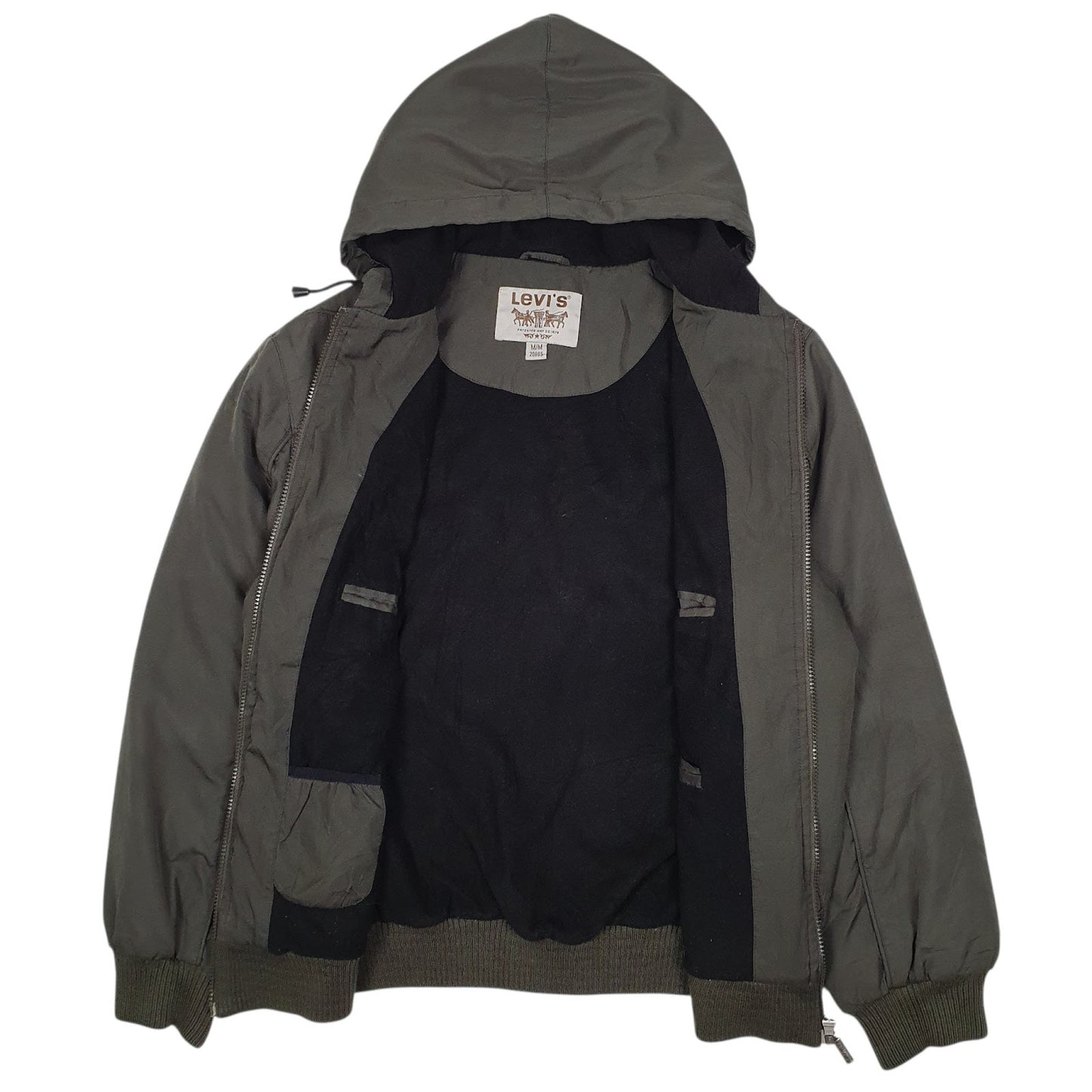 Mens Grey Levi Active Hooded  Coat