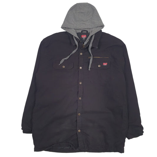 Mens Black Wrangler Padded  Coat