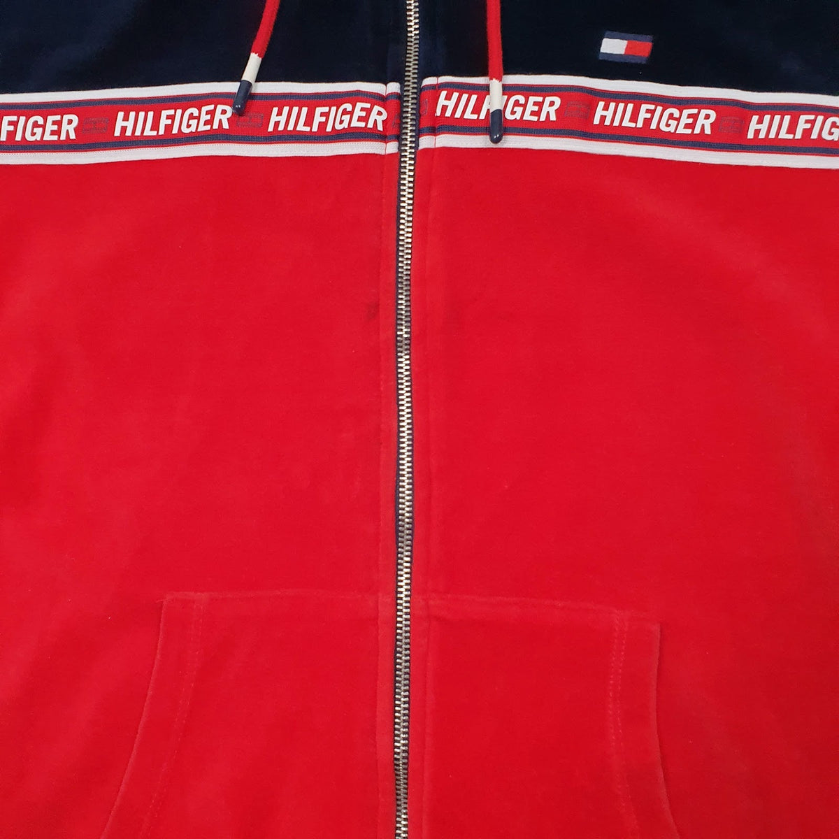 Womens Red Tommy Hilfiger  Full Zip Jumper