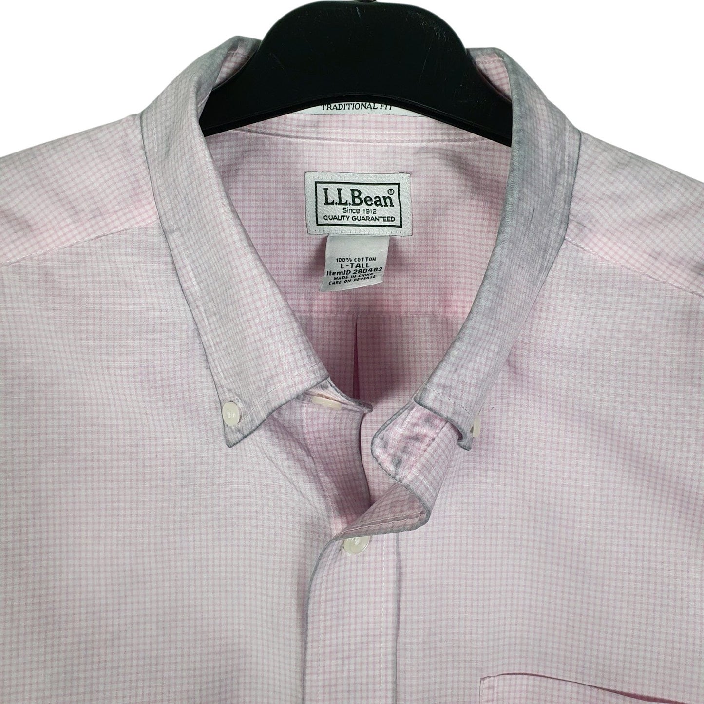 Mens Pink L.L.Bean Tall  Shirt