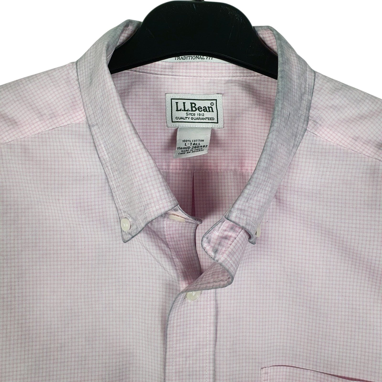 Mens Pink L.L.Bean Tall  Shirt