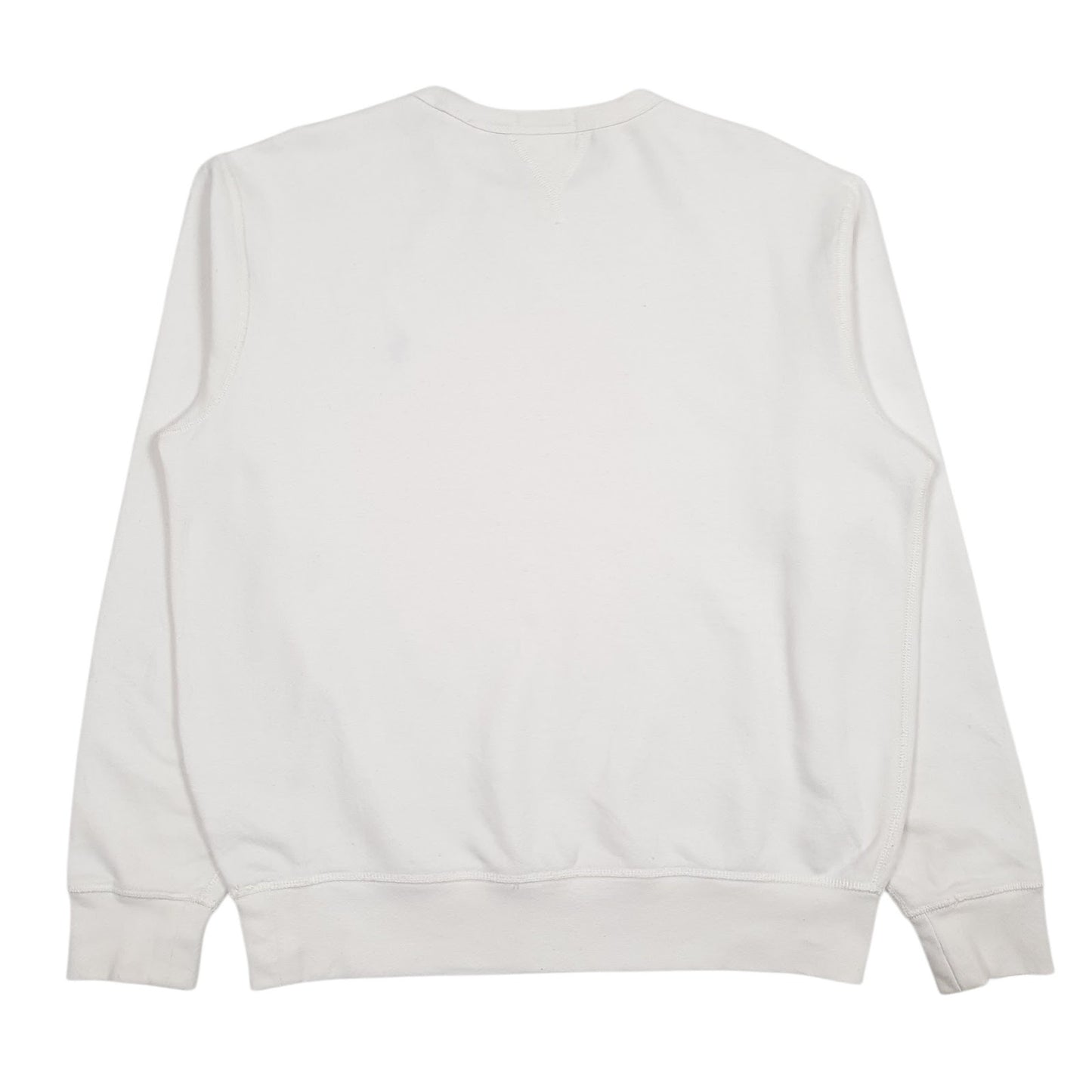 Mens White Polo Ralph Lauren  Crewneck Jumper