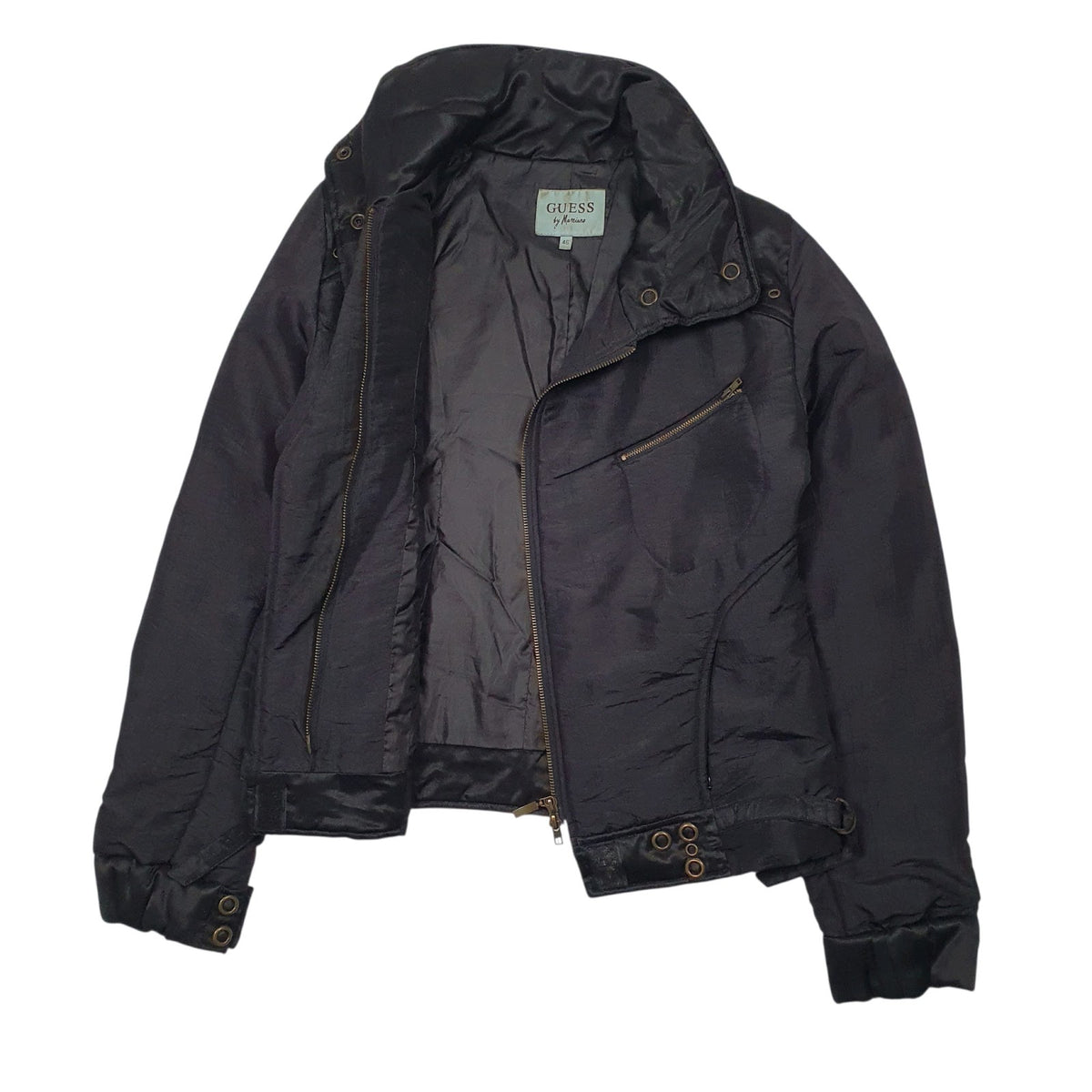 Womens Black Guess   Coat