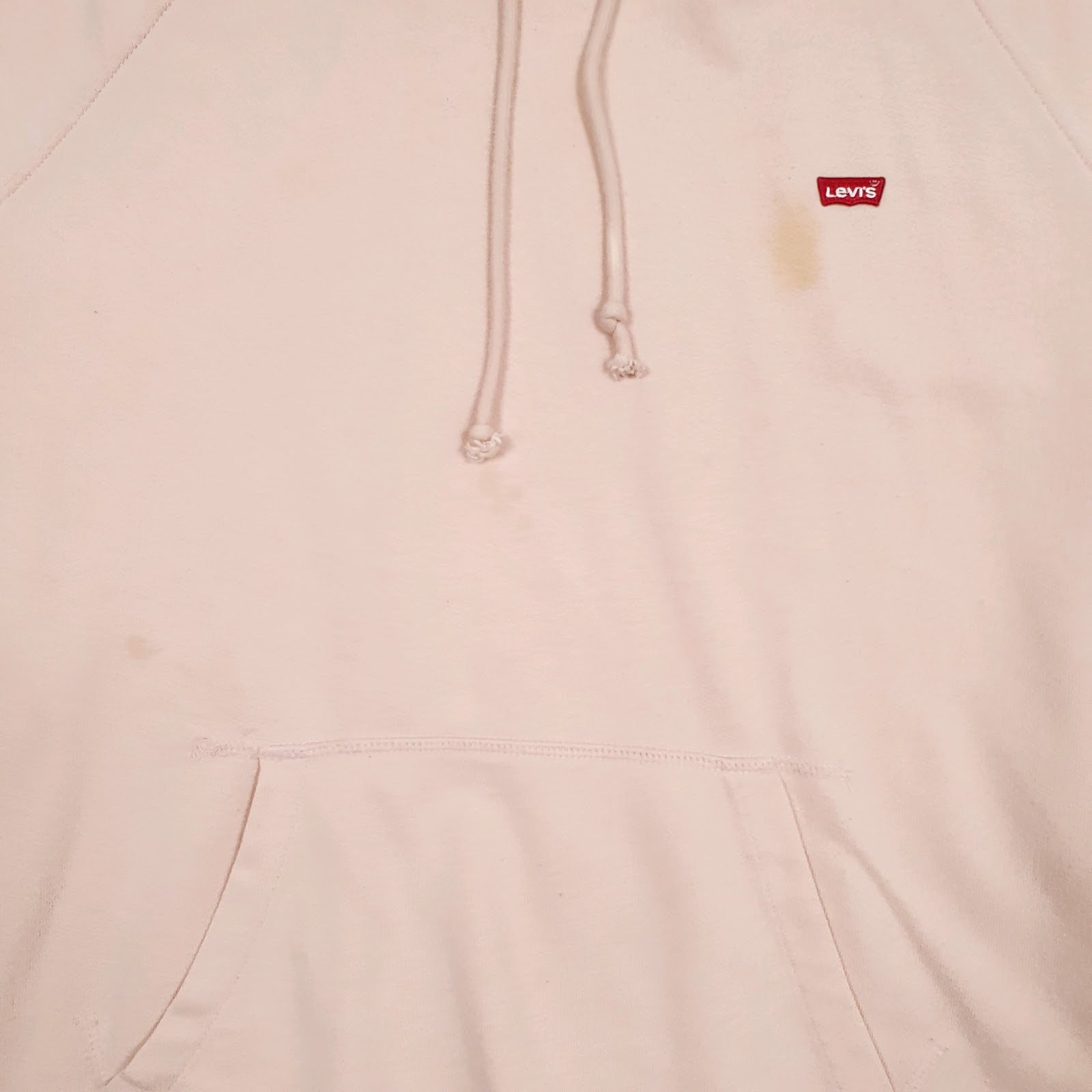 Mens Pink Levis  Hoodie Jumper