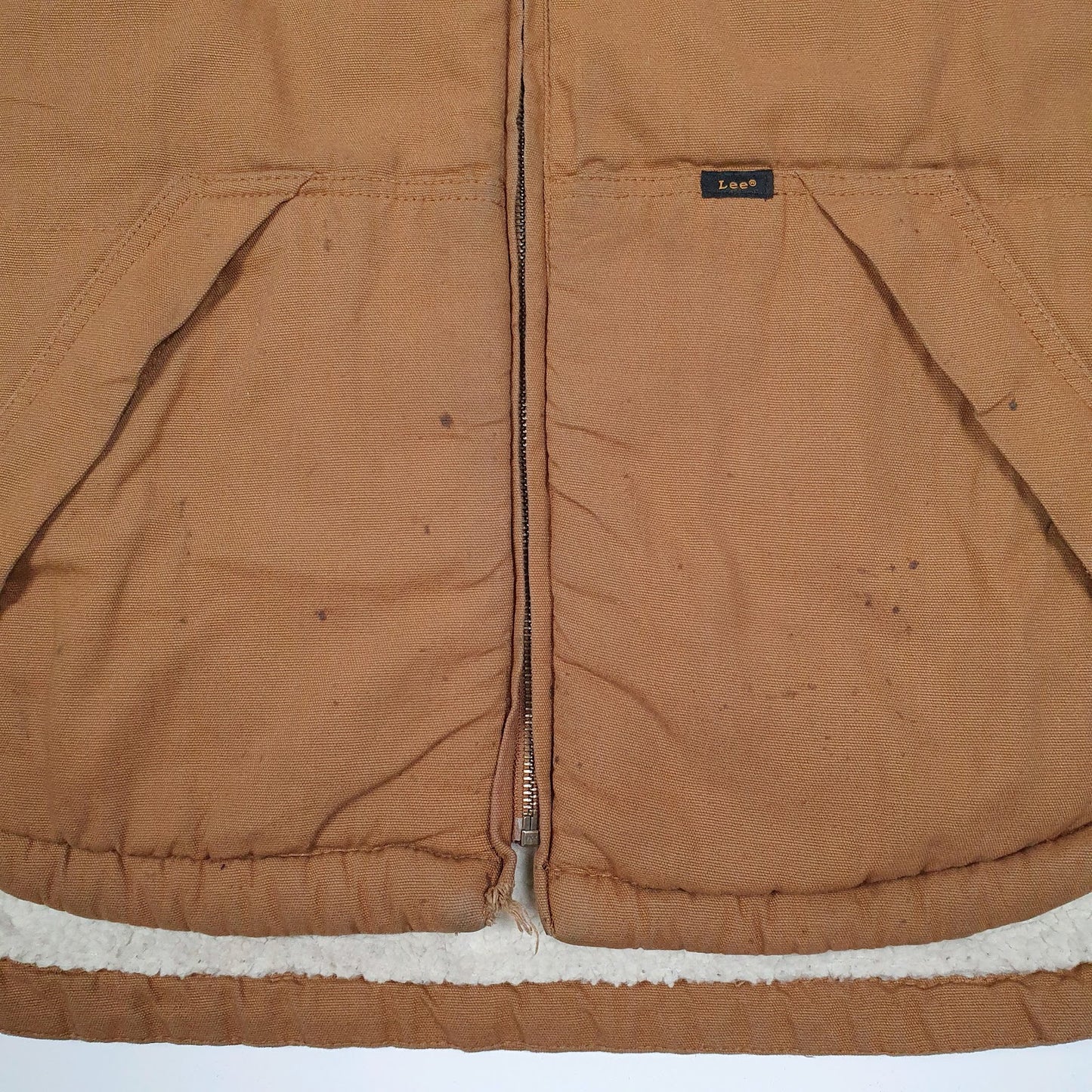 Mens Brown Lee Vest Bodywarmer Sherpa Lined  Coat