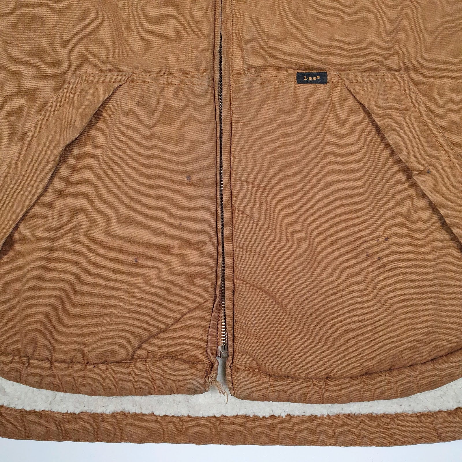 Mens Brown Lee Vest Bodywarmer Sherpa Lined  Coat