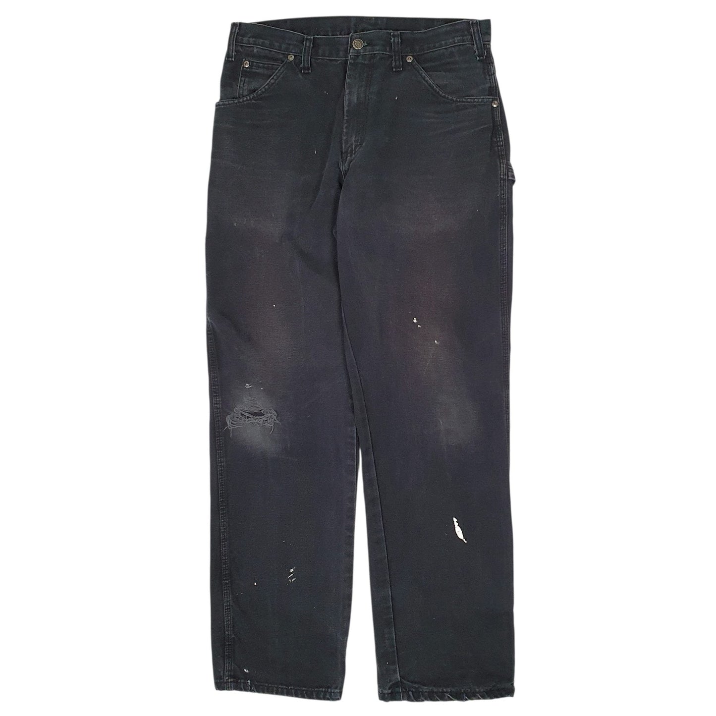 Mens Black Dickies  Carpenter Trousers