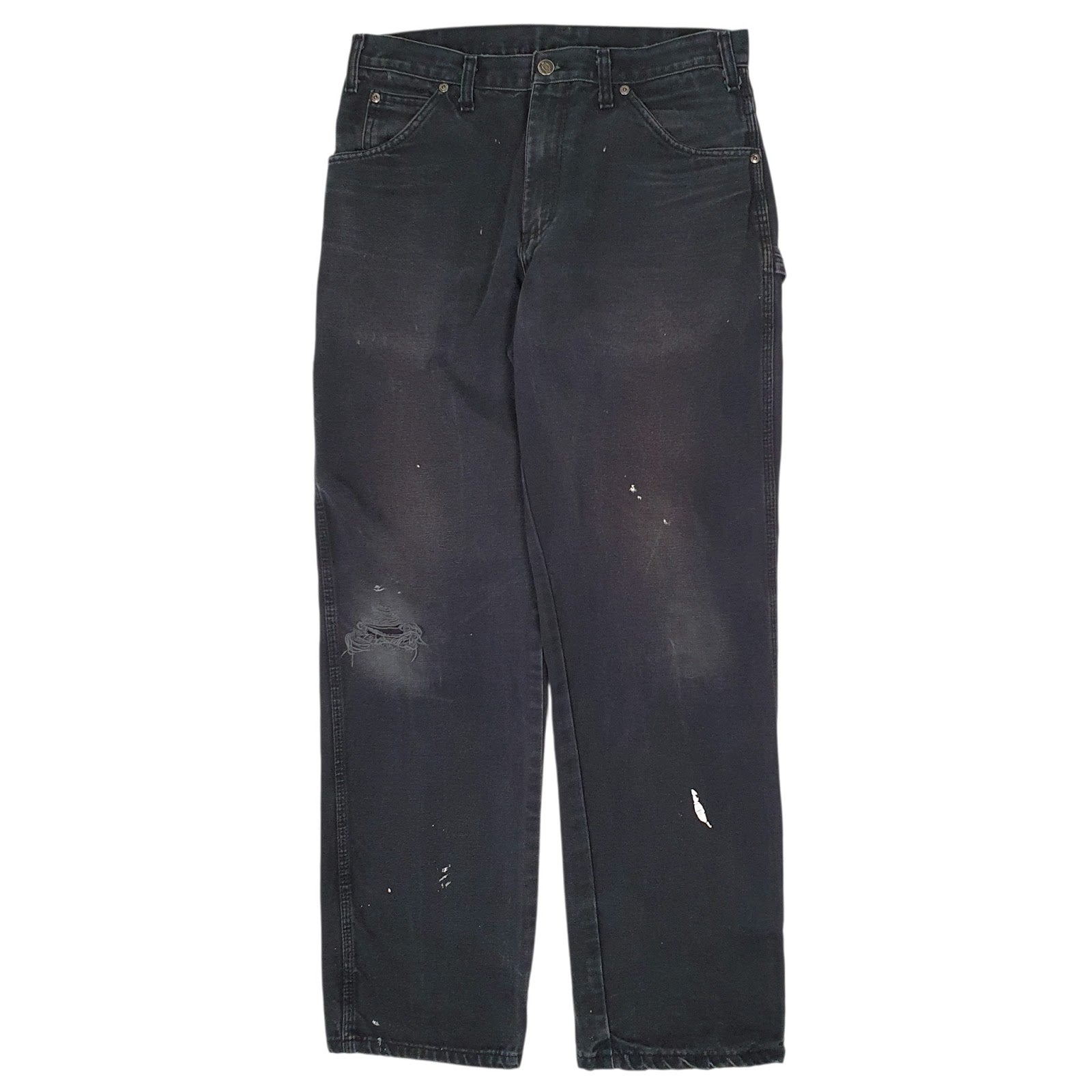 Mens Black Dickies  Carpenter Trousers