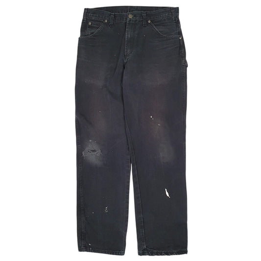 Mens Black Dickies  Carpenter Trousers