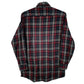 Mens Grey Gold Power Vintage Flannel  Shirt