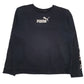 Mens Black Puma  Crewneck Jumper