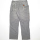 Mens Carhartt Grey Carpenter Trousers W32 L32
