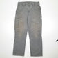Mens Carhartt Grey Carpenter Trousers W32 L32