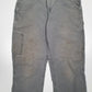 Mens Carhartt Grey Carpenter Trousers W32 L32