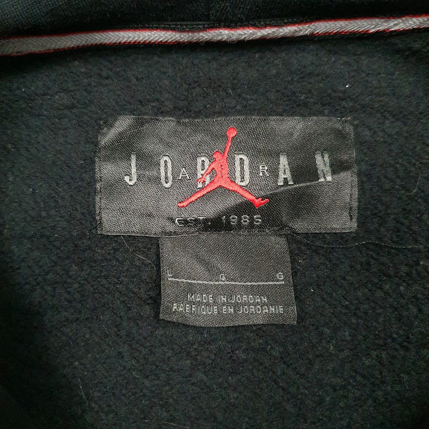 NIKE AIR JORDAN Hoodie Cotton Blend Jumper Sweatshirt Mens L
