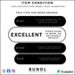 Diagram explaining the condition grade given to this item