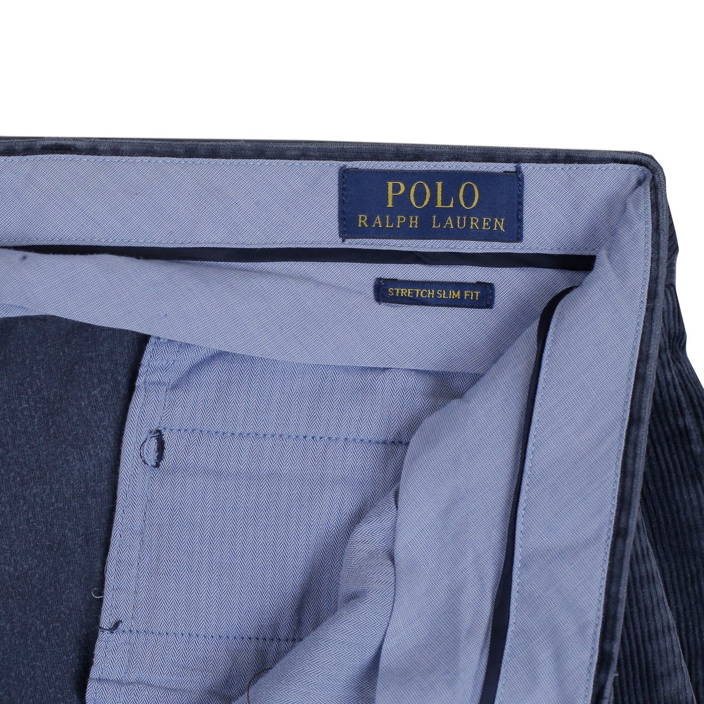 POLO RALPH LAUREN Corduroy Pant Trousers Navy Mens W34 L32