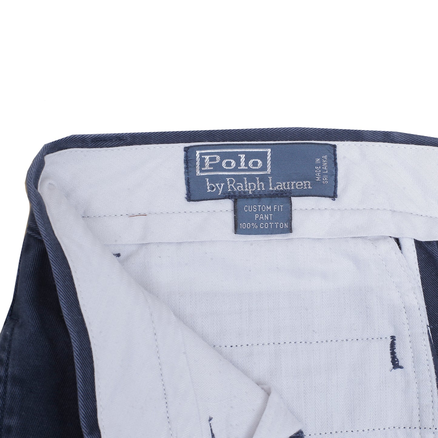 POLO RALPH LAUREN Chino Pant Custom Fit Trousers Navy Mens W30 L32