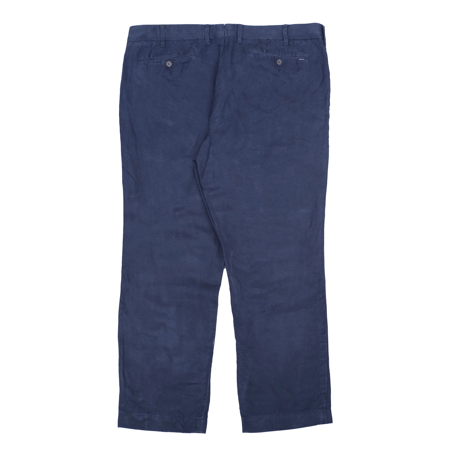 POLO RALPH LAUREN Linen Chino Pant Trousers Navy Mens W38 L28