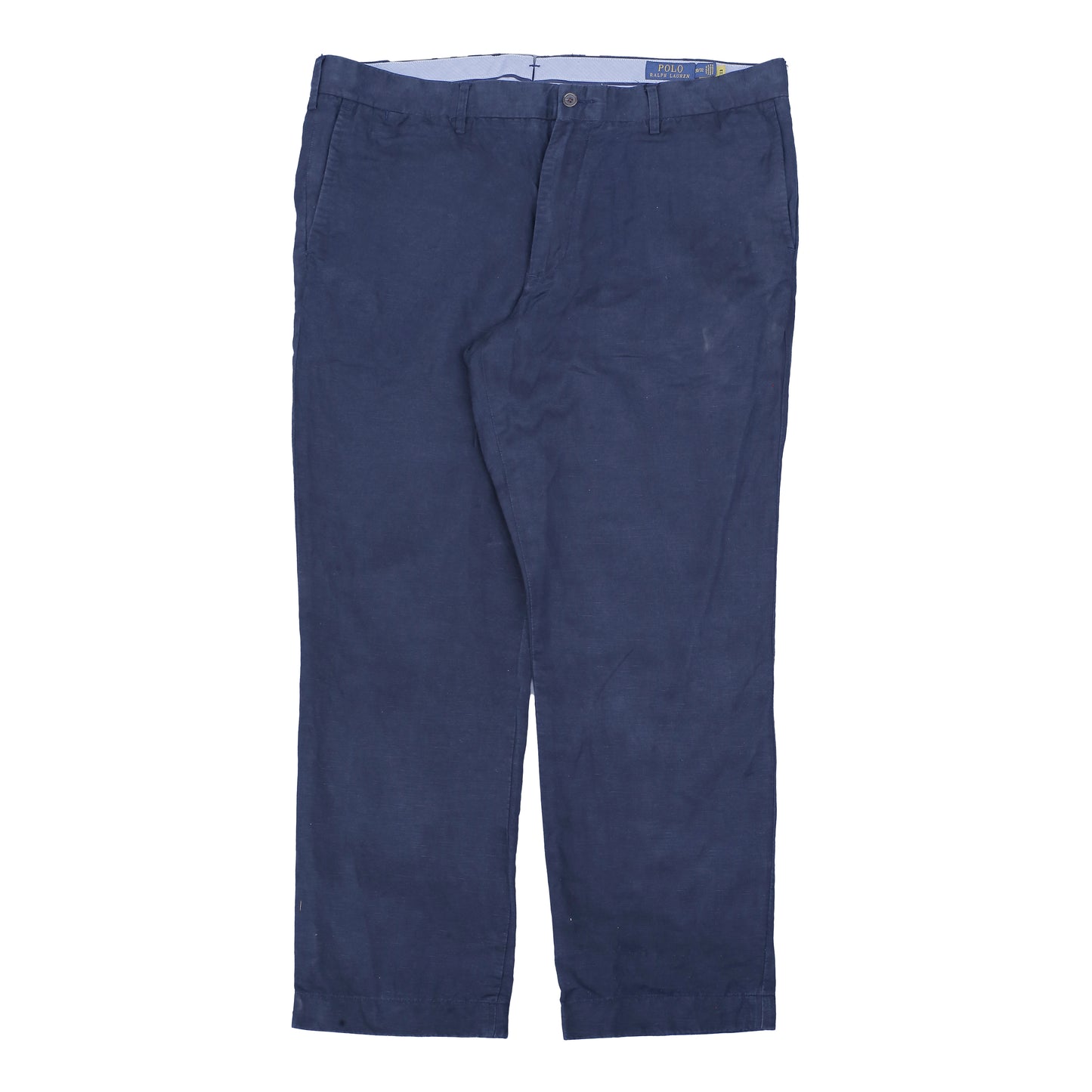 POLO RALPH LAUREN Linen Chino Pant Trousers Navy Mens W38 L28