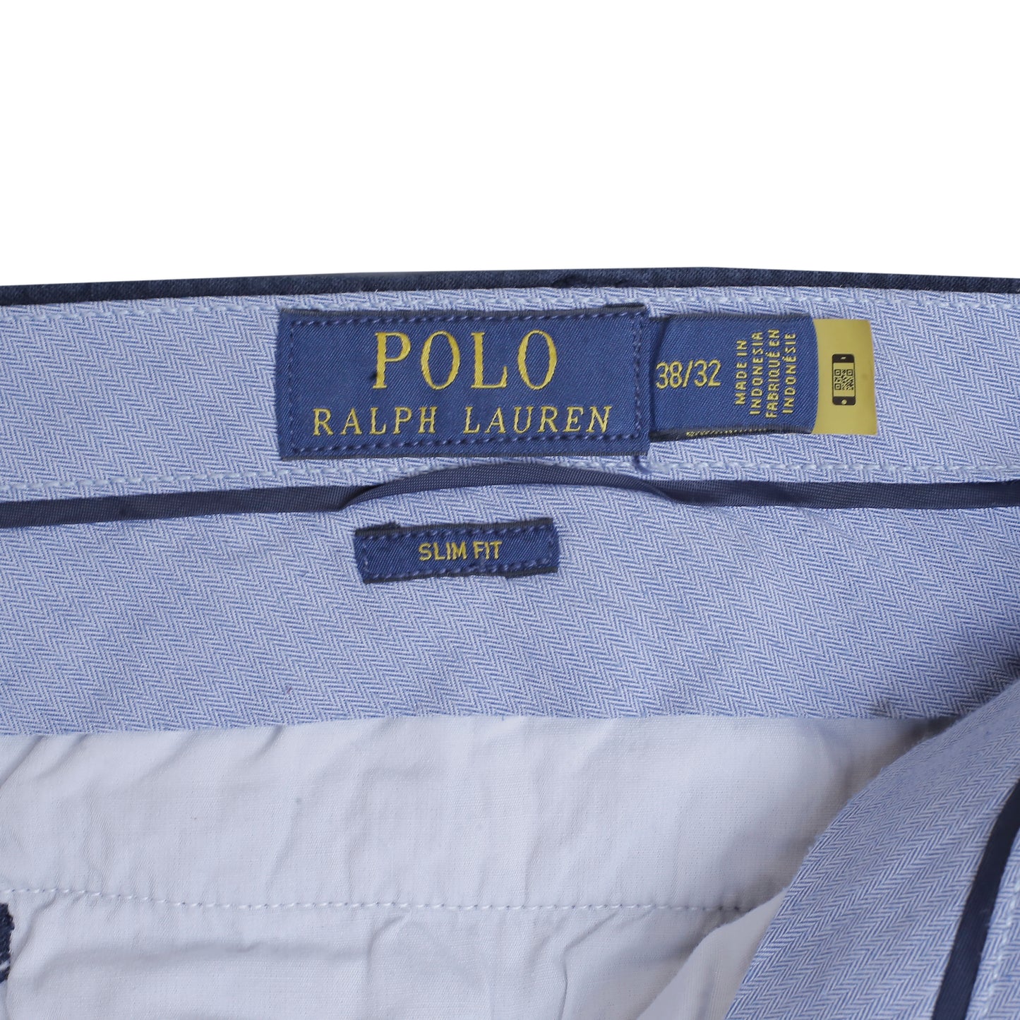 POLO RALPH LAUREN Linen Chino Pant Trousers Navy Mens W38 L28