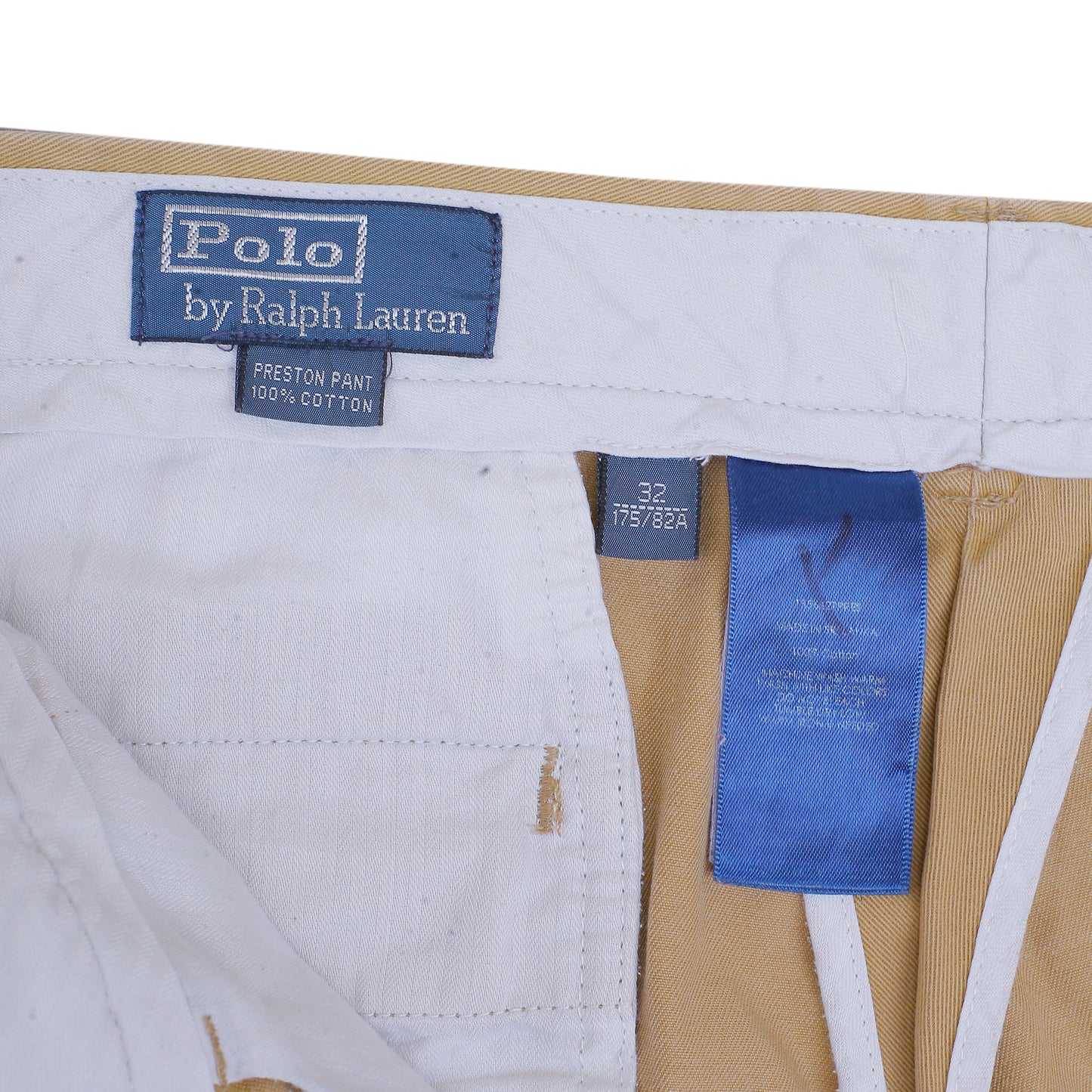 POLO RALPH LAUREN Chino Trousers Preston Pant Beige Mens W32 L30