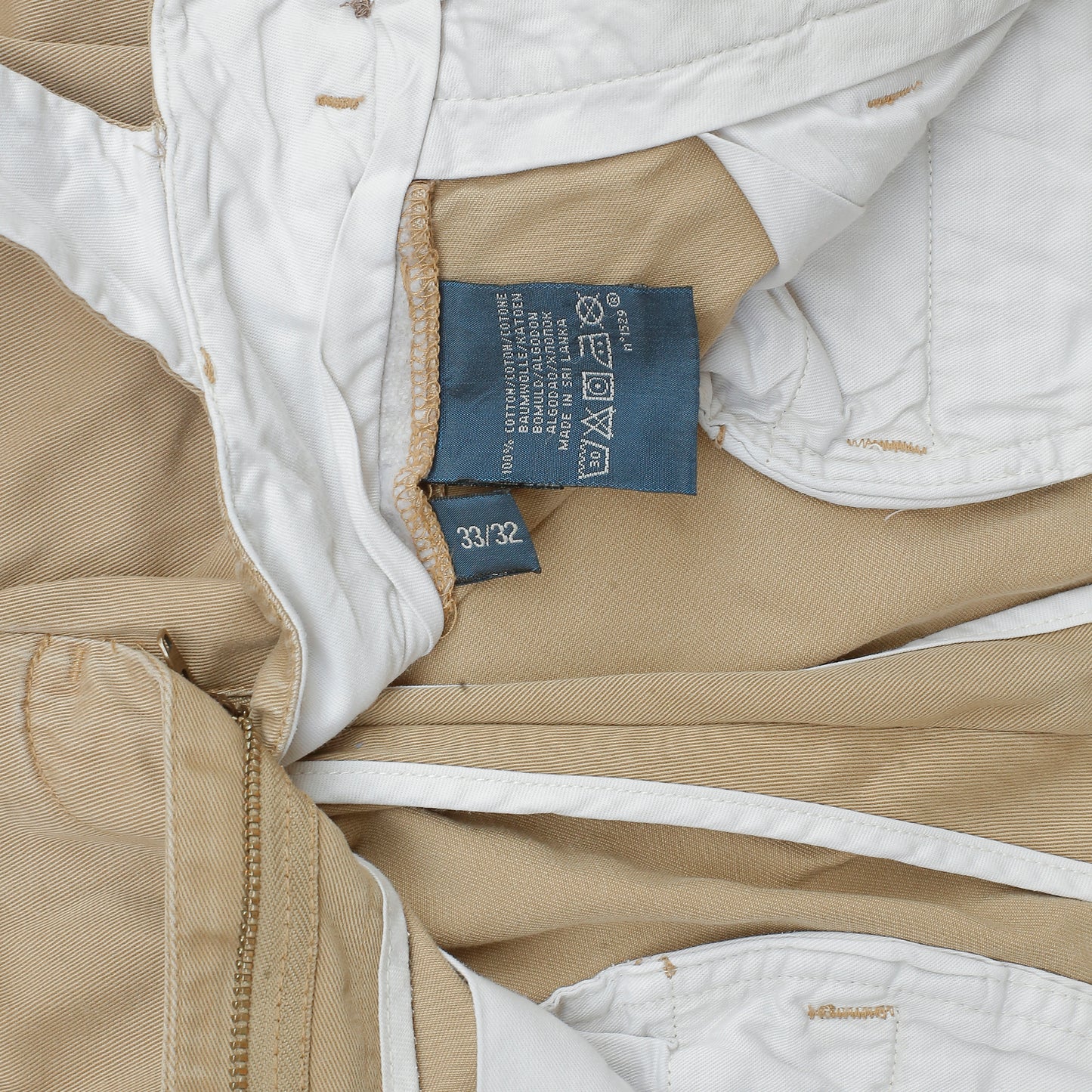 POLO RALPH LAUREN Chino Chatfield Pant Trousers Beige Mens W33 L30