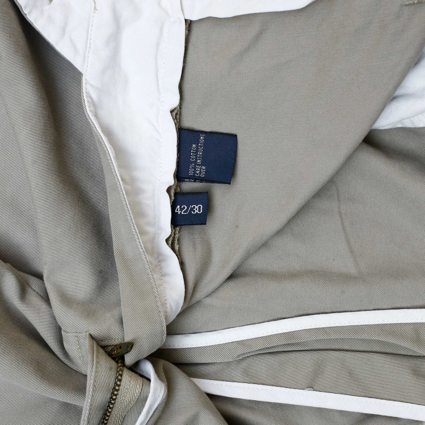 POLO RALPH LAUREN Andrew Pant Chino Trousers Khaki Mens W42 L30