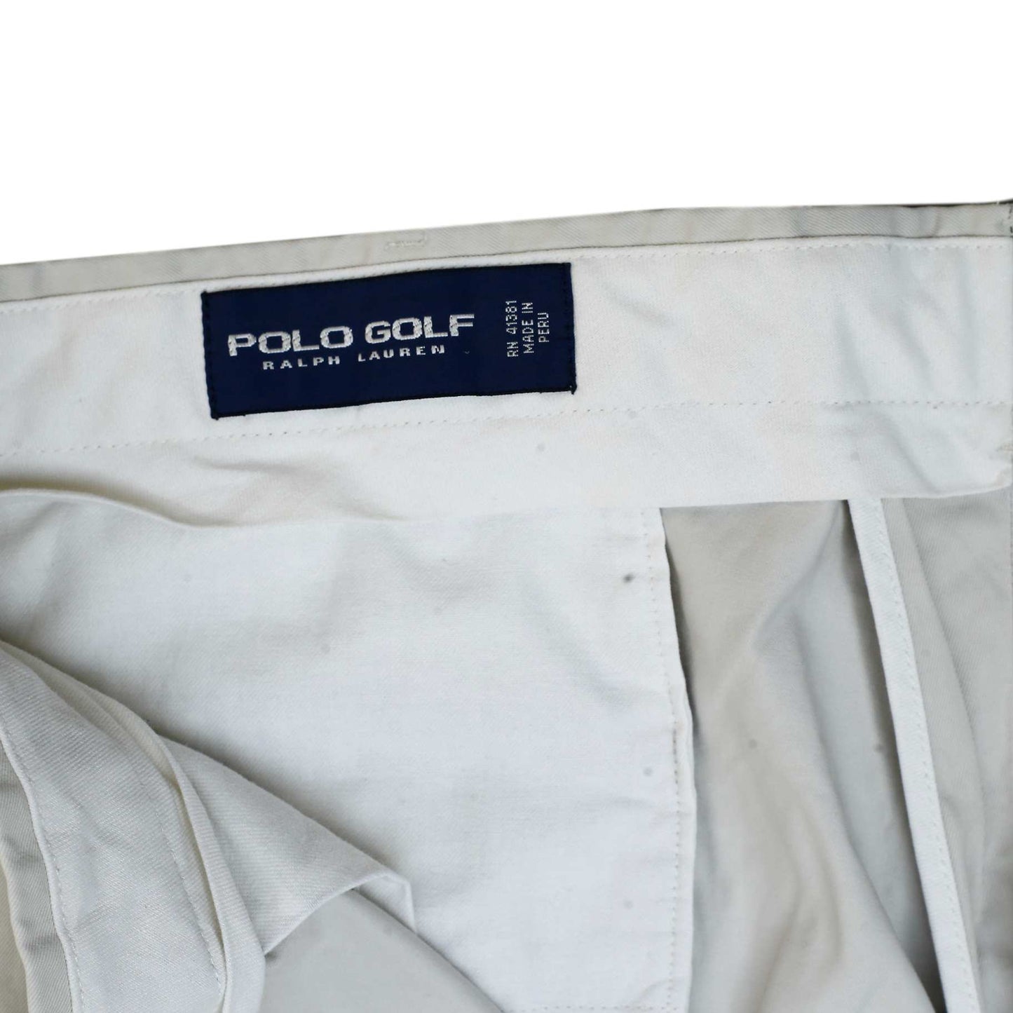 POLO RALPH LAUREN Polo Golf Chino Trousers White Mens W40 L30