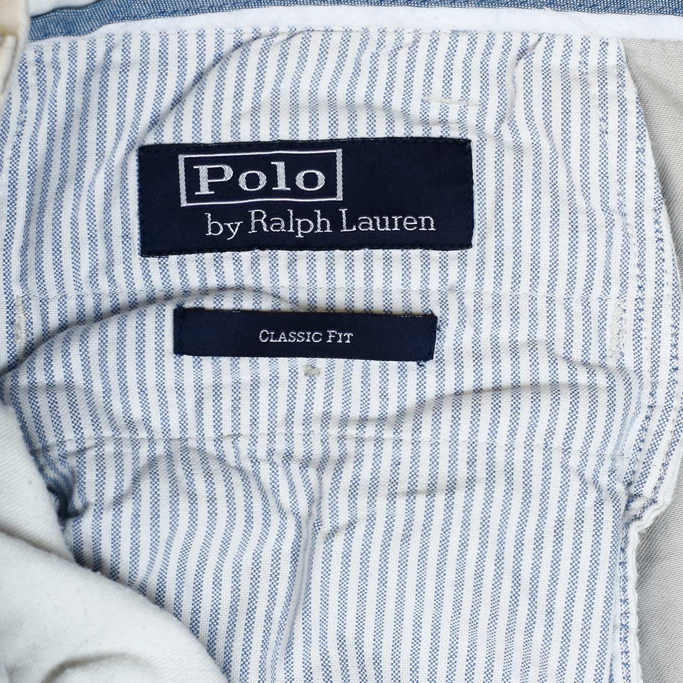 POLO RALPH LAUREN Chino Trousers Classic Fit Pant Beige Mens W38 L32