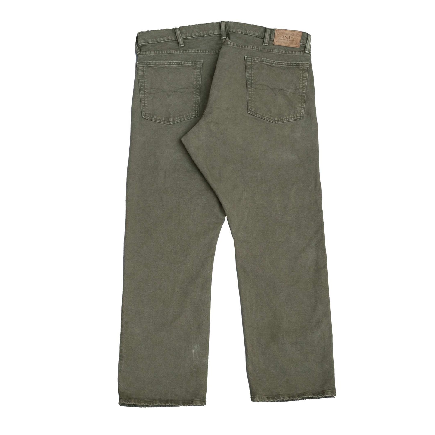 POLO RALPH LAUREN Hampton Relaxed Straight Fit Jeans Trousers Green Mens W40 L30