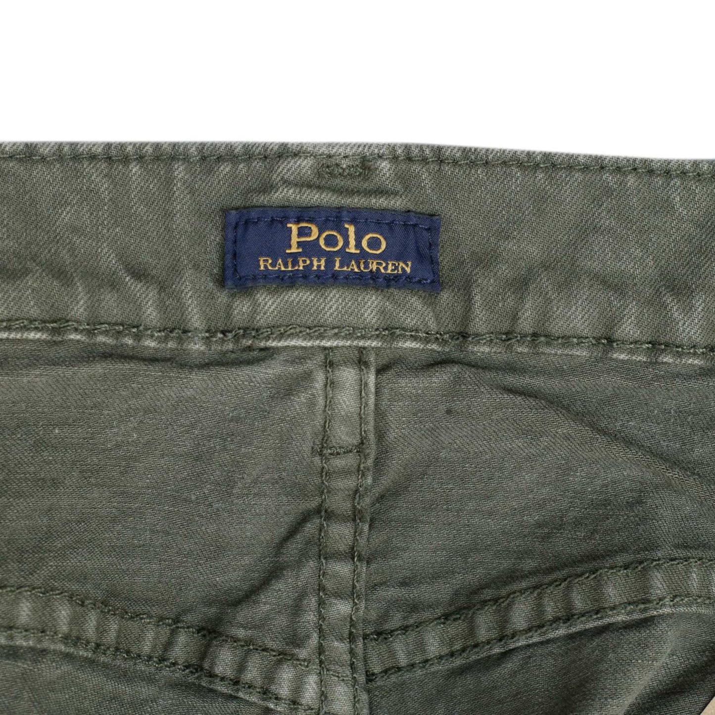 POLO RALPH LAUREN Hampton Relaxed Straight Fit Jeans Trousers Green Mens W40 L30