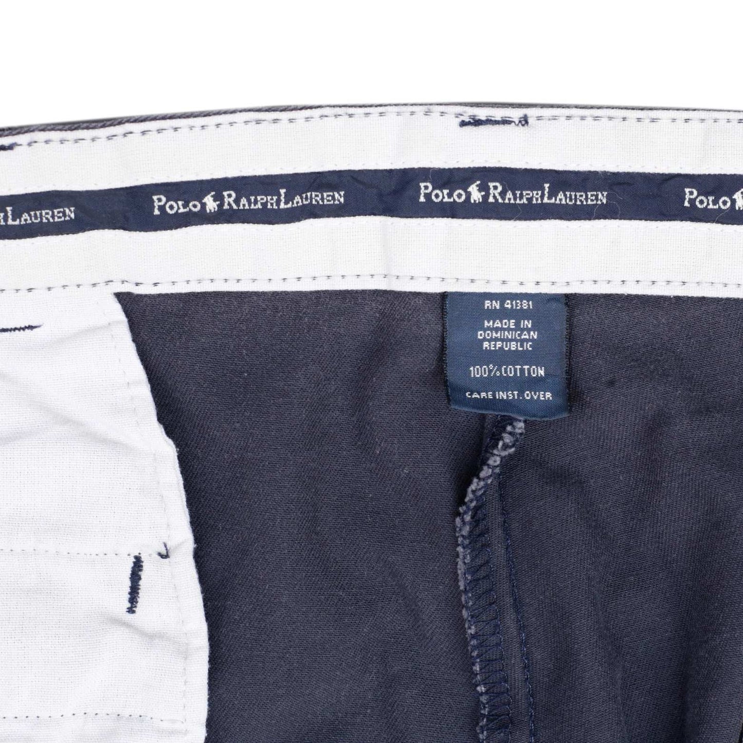 POLO RALPH LAUREN Chino Trousers Vintage 90s Navy Mens W35 L32
