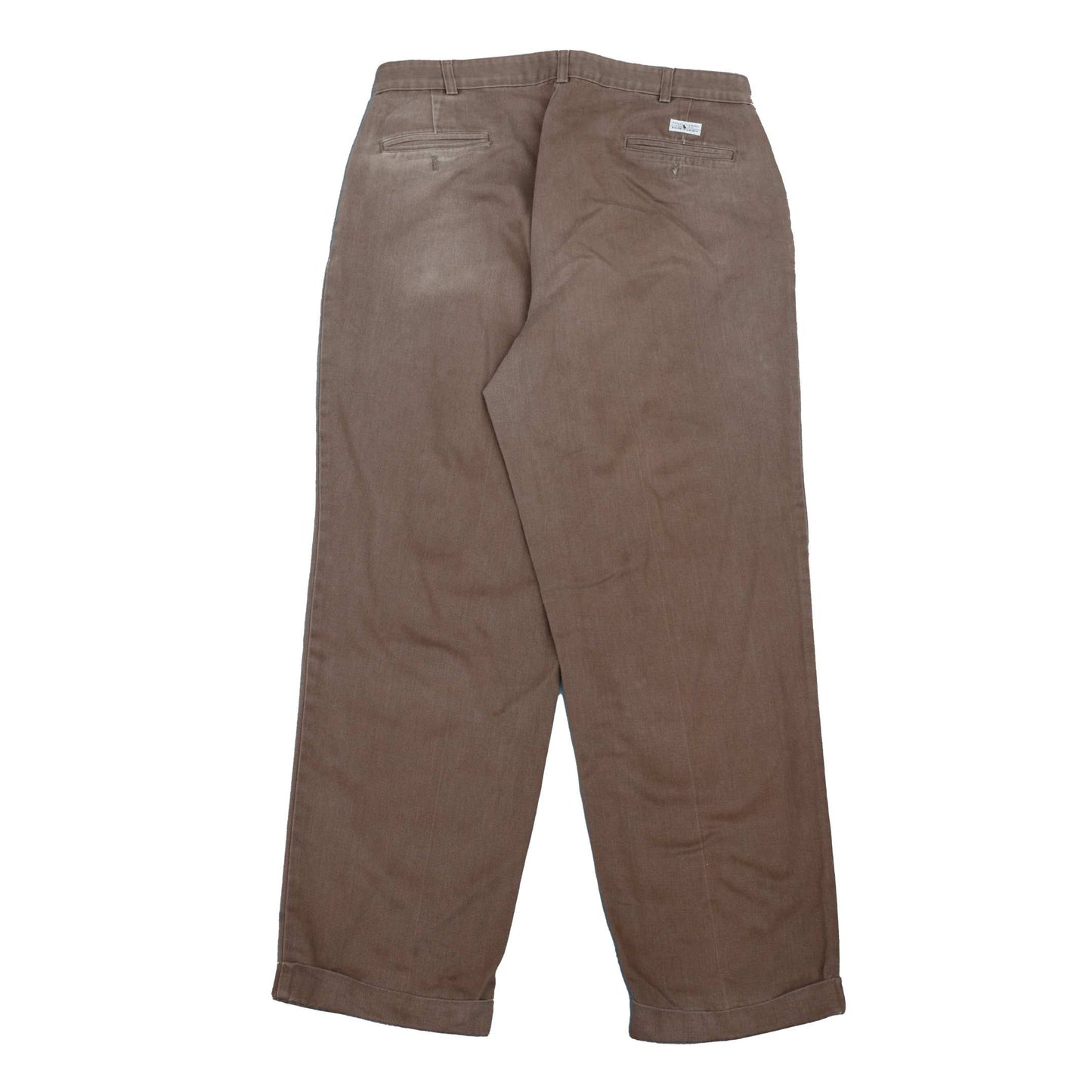 POLO RALPH LAUREN Chino Trousers Andrew Pant Vintage 90s Brown Mens W38 L32