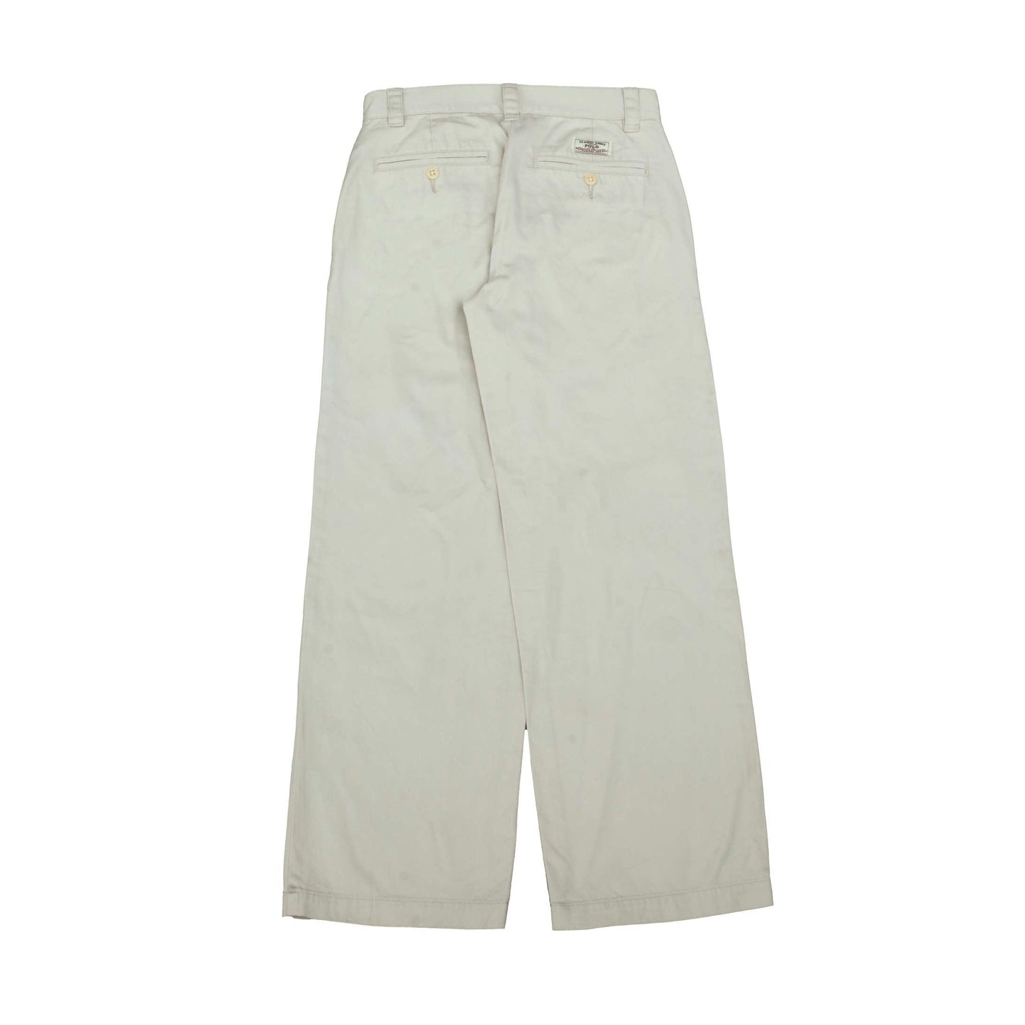 POLO RALPH LAUREN Chino Trousers Cream Womens UK4