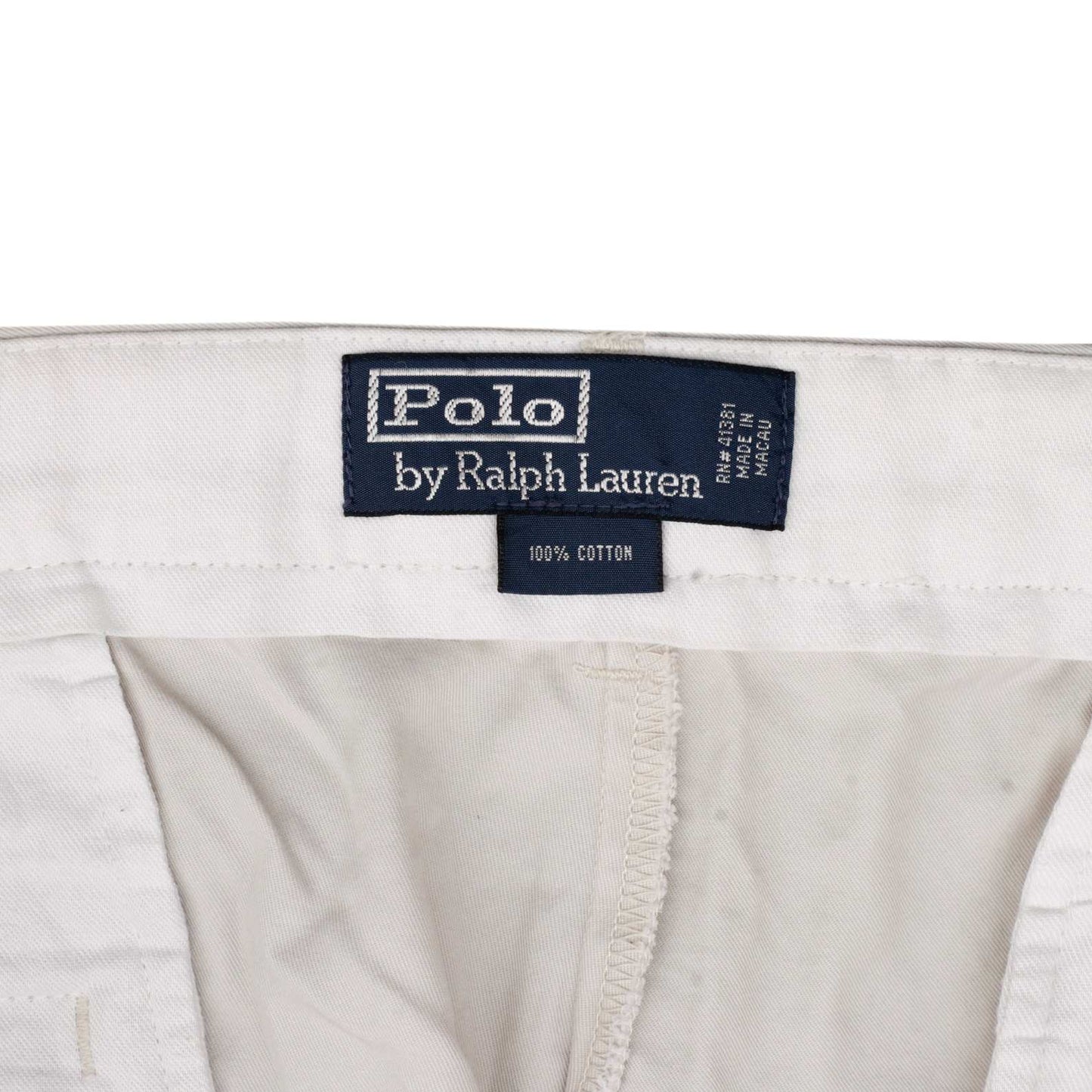POLO RALPH LAUREN Chino Trousers Cream Mens W42 L30