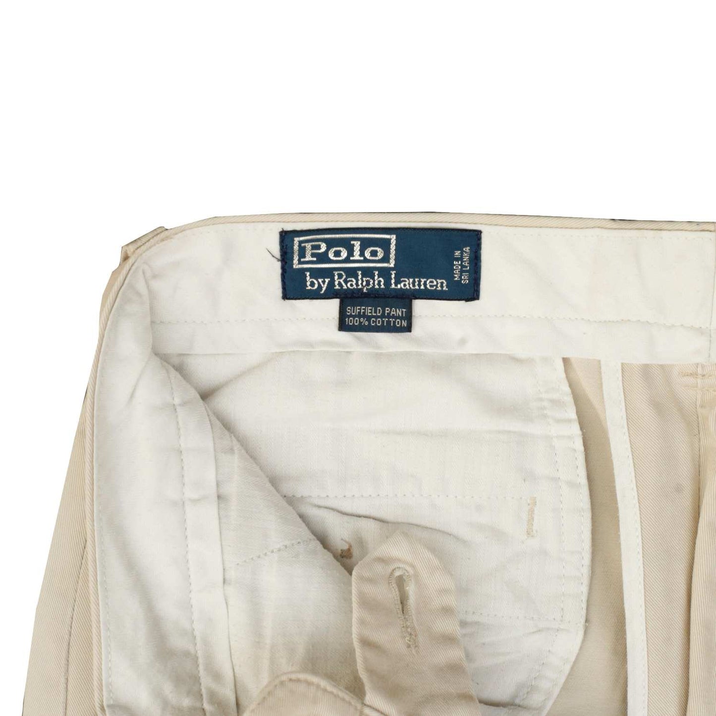 POLO RALPH LAUREN Suffield Pant Trousers Cream Mens W32 L31