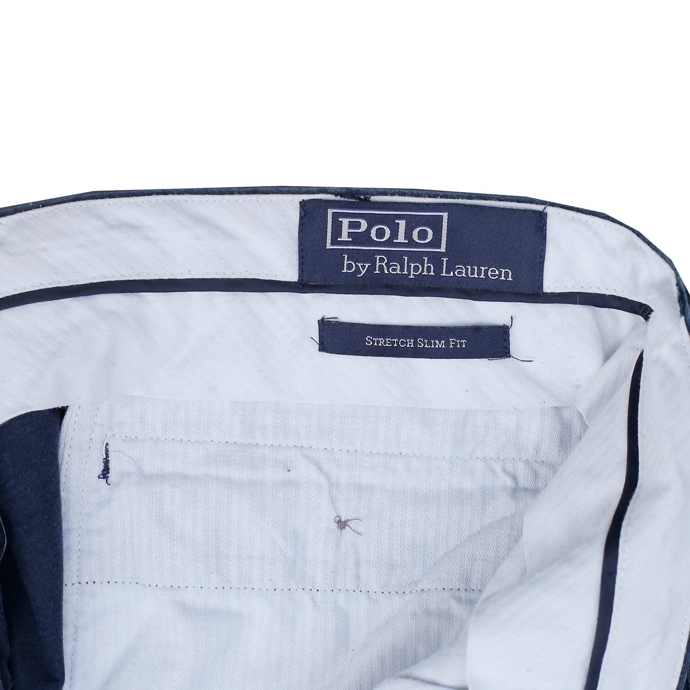 POLO RALPH LAUREN Straight Trousers Navy Mens W38 L32