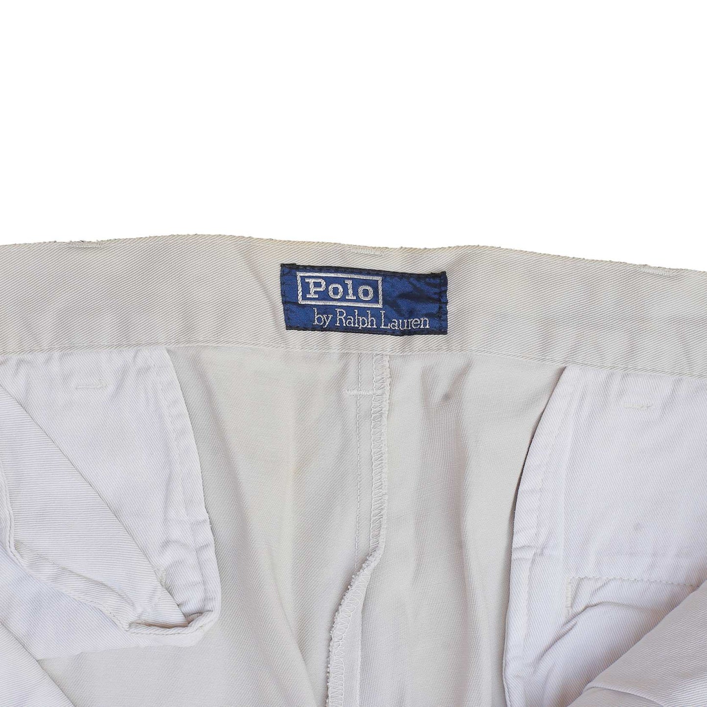 POLO RALPH LAUREN Chino Pant Trousers Vintage 90s Cream Mens W32 L29