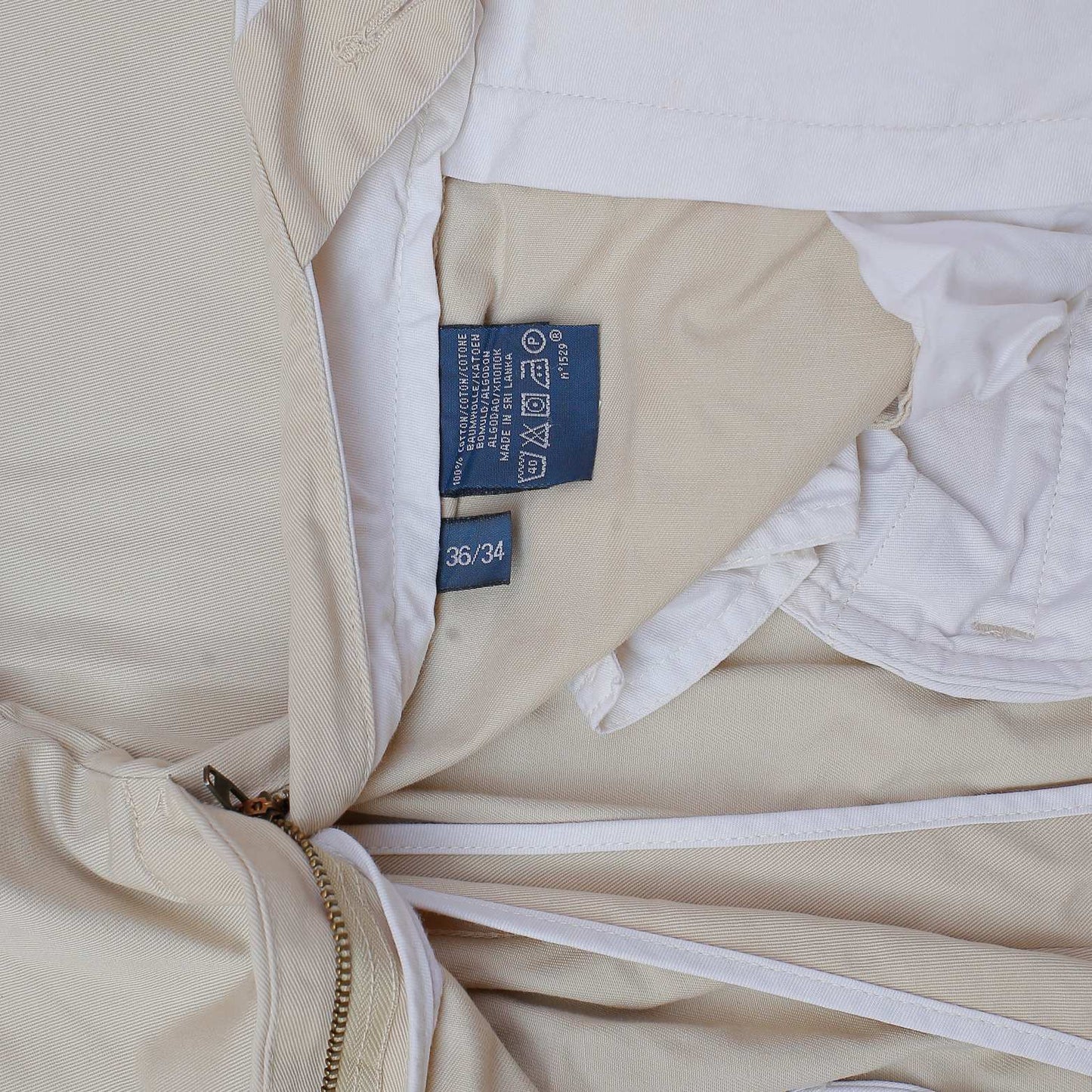 POLO RALPH LAUREN Prospect Chino Pant Trousers Beige Mens W36 L30