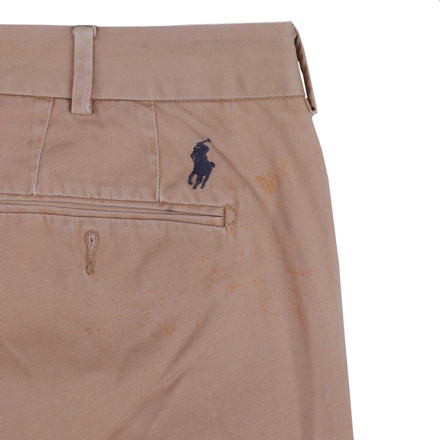 POLO RALPH LAUREN Chino Trousers Custom Fit Pants Beige Mens W34 L30