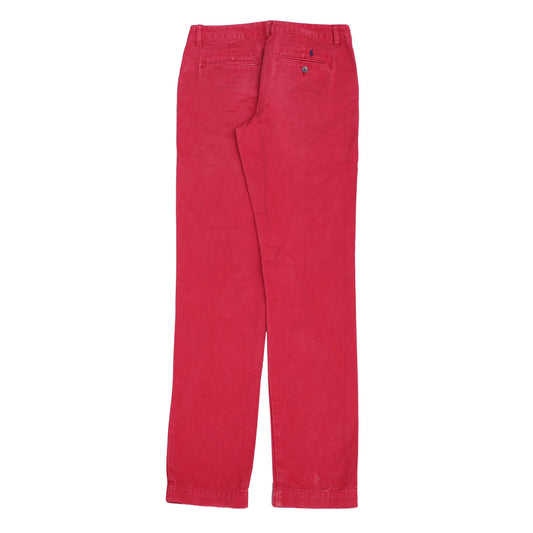 POLO RALPH LAUREN Straight Pant Trousers Red Mens W30 L32