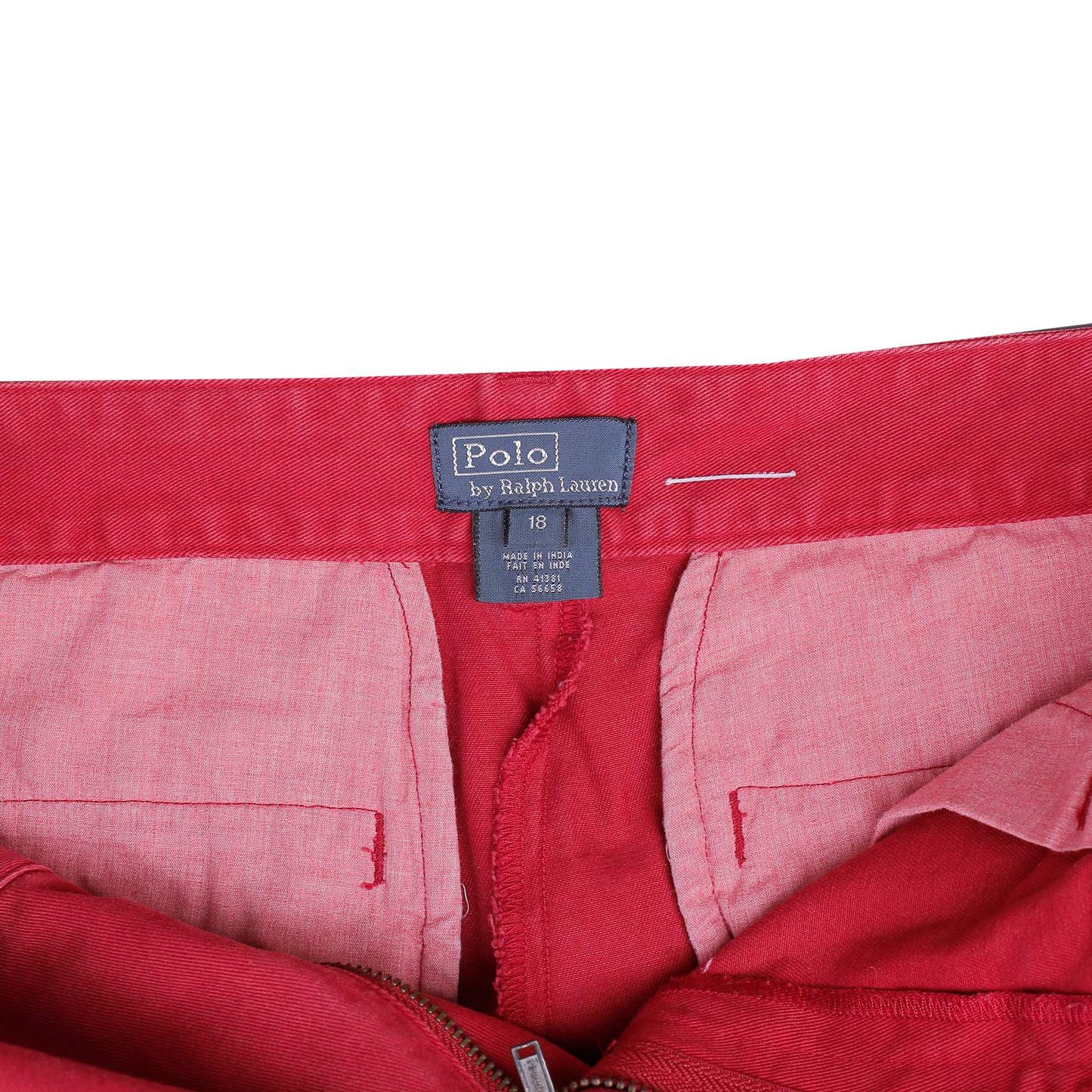 POLO RALPH LAUREN Straight Pant Trousers Red Mens W30 L32