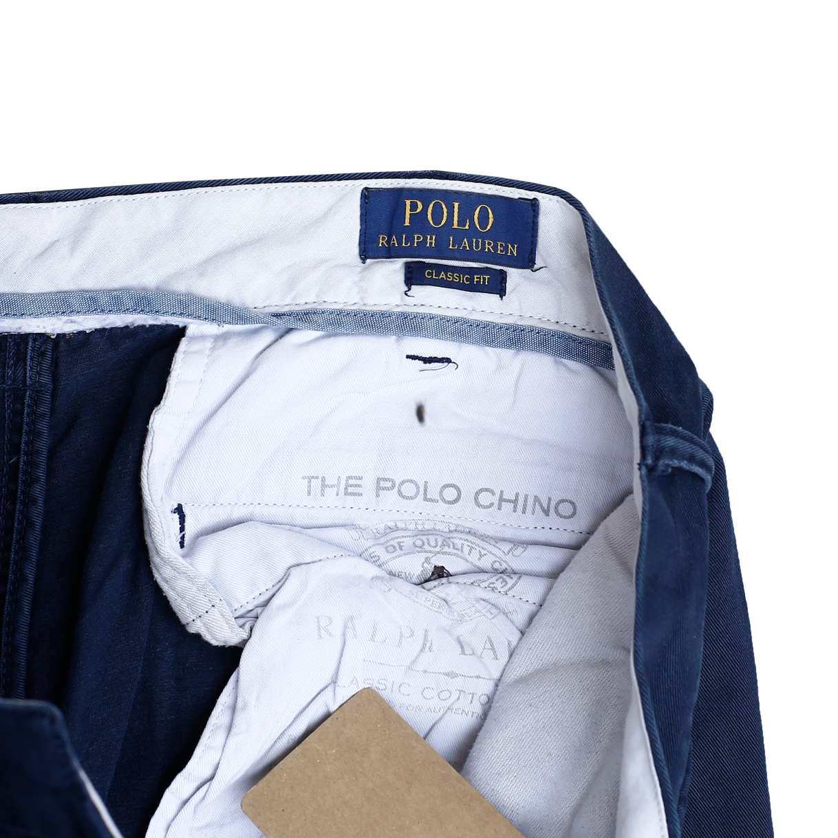 POLO RALPH LAUREN Chino Trousers Classic Fit Pant Navy Mens W36 L32