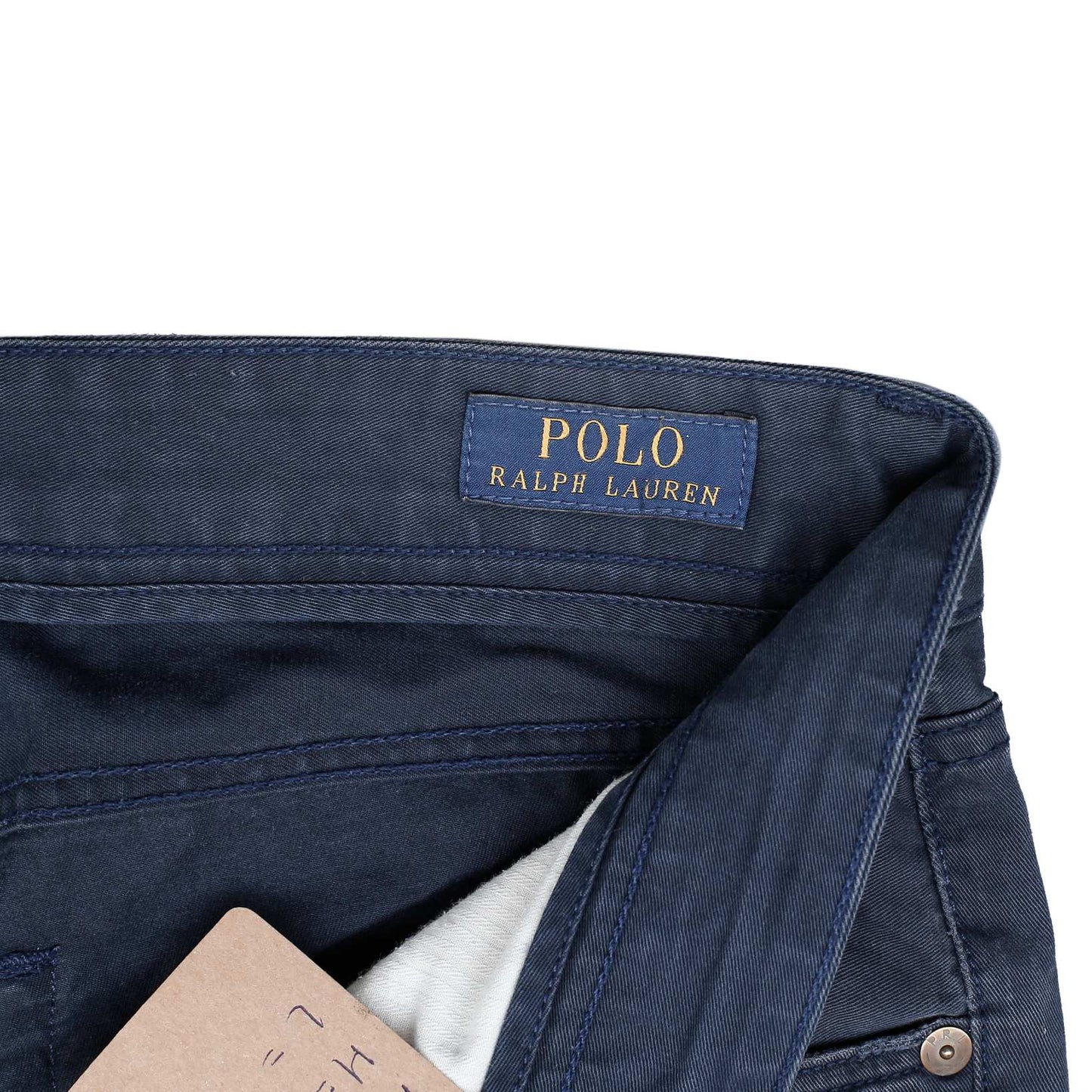 POLO RALPH LAUREN Straight Pant Trousers Navy Mens W33 L34