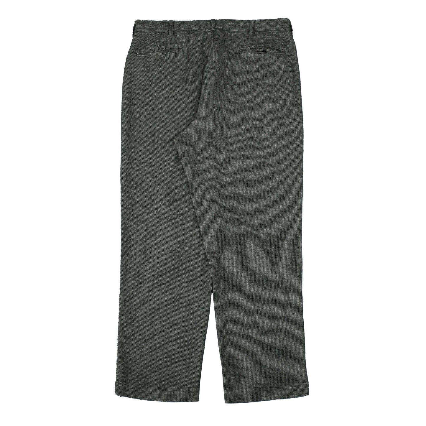 POLO RALPH LAUREN Herringbone Wool Formal Trousers Pants Chinos Grey Mens W36 L30