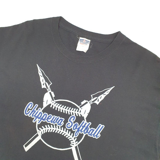 Jerzees USA College Softball Short Sleeve T Shirt