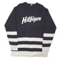 Womens Tommy Hilfiger Spellout Striped Crewneck Sweatshirt M